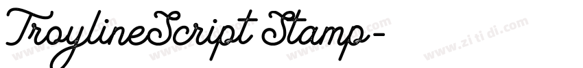 TroylineScript Stamp字体转换